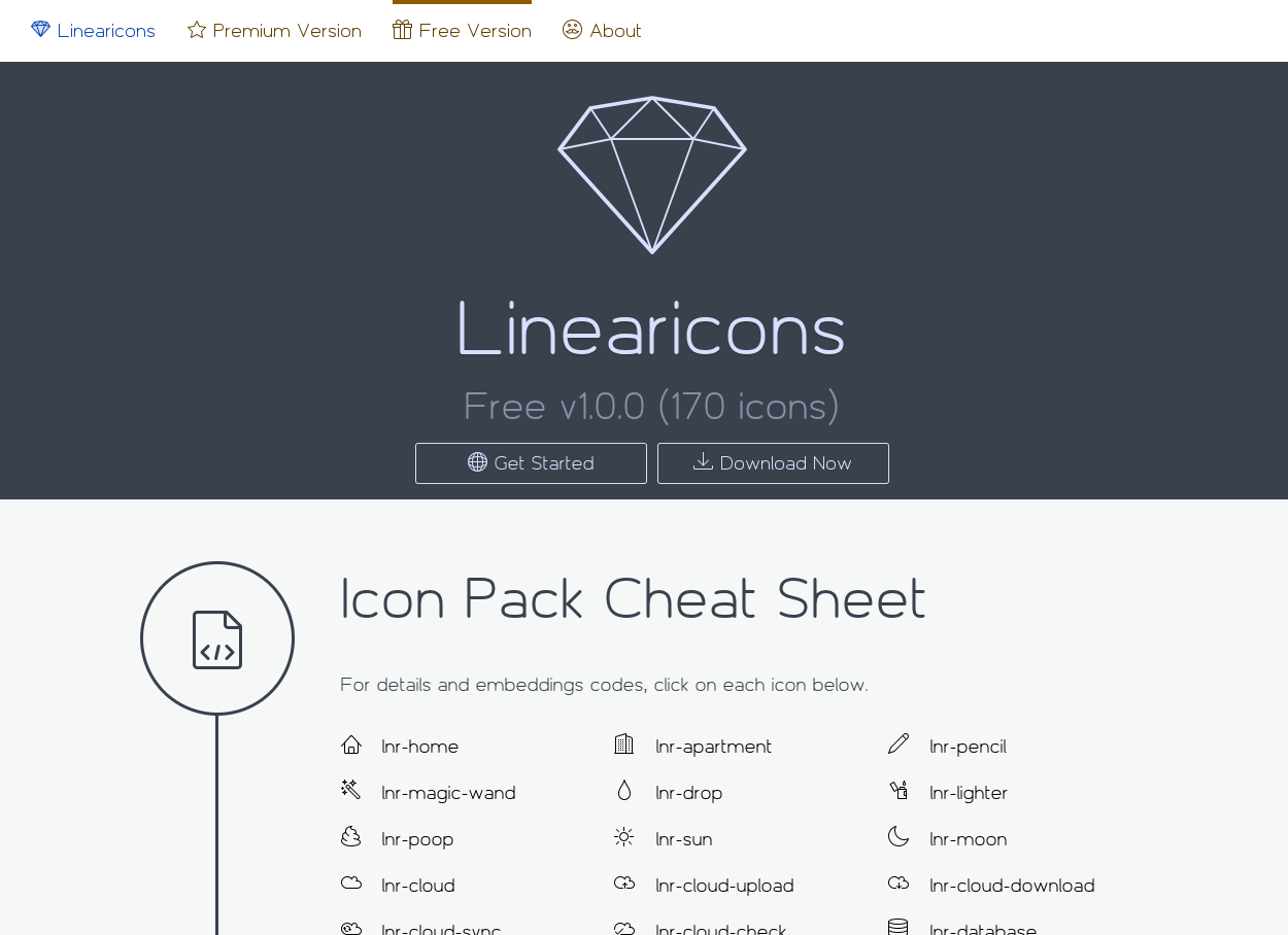 Linear Icons – Free 170 Icons