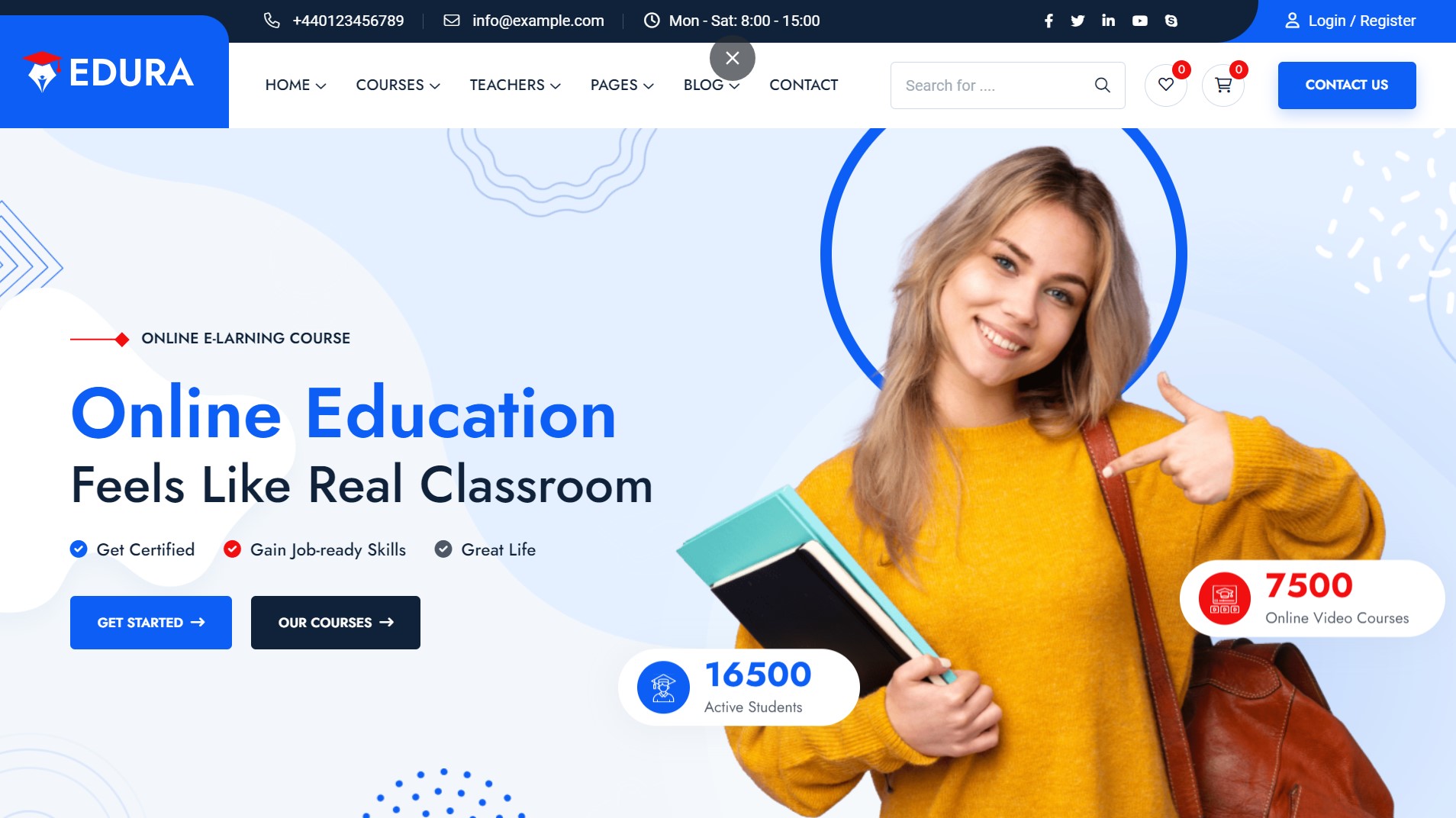 Edura – Online Courses & Education Theme