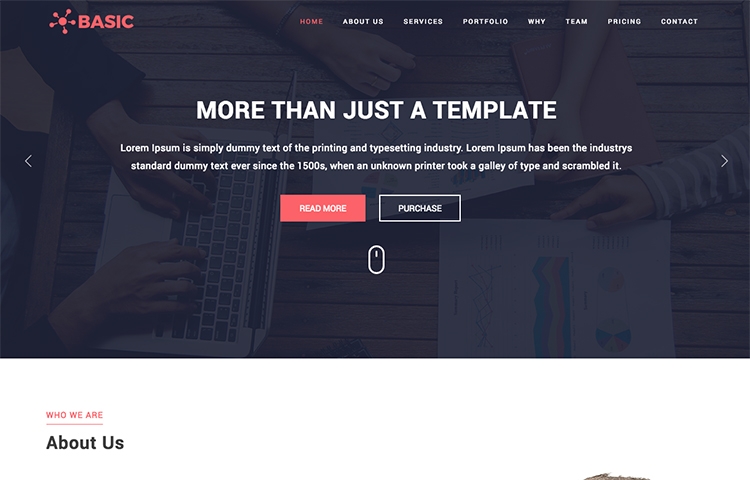 Basic - Free One Page Templates