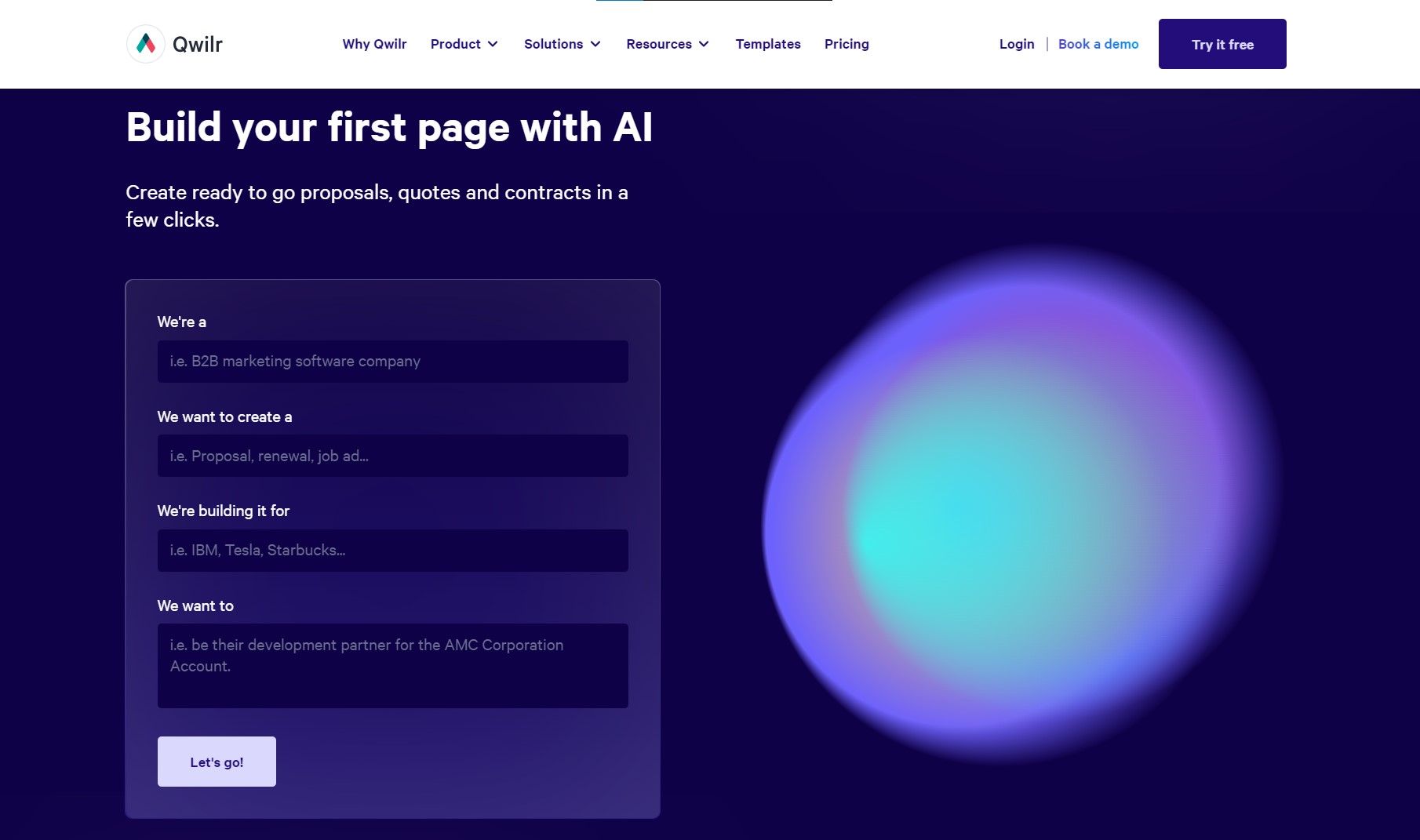 Qwilr - Website Builders with AI