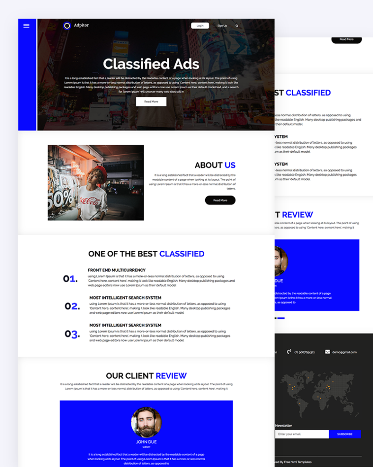 Adpitor - Free Classified Ads Website Template