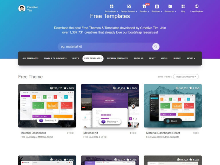 11+ Sites to Download Free HTML Templates | UIdeck