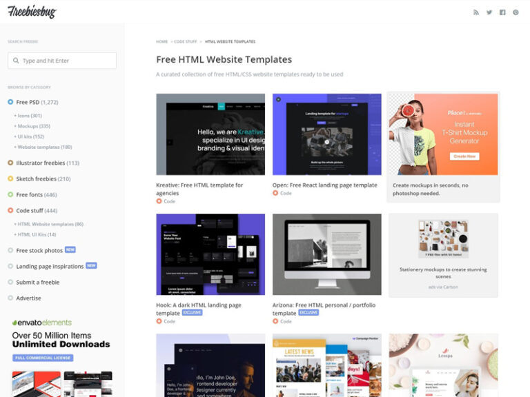 11+ Sites to Download Free HTML Templates | UIdeck