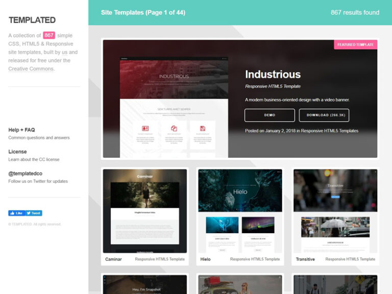 11+ Sites to Download Free HTML Templates | UIdeck