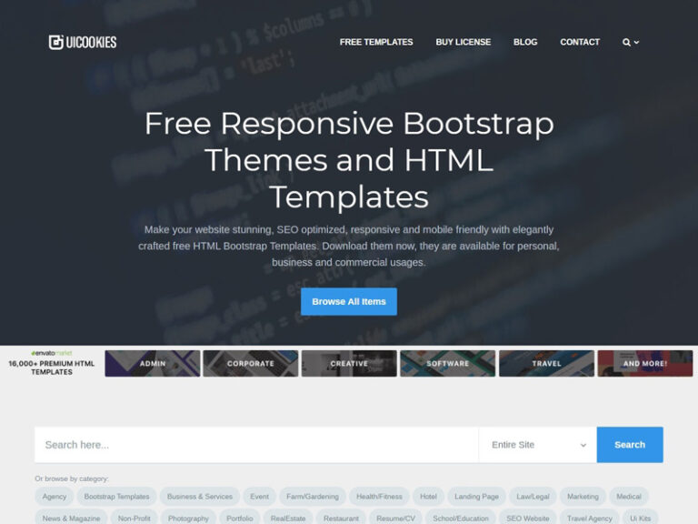 11+ Sites to Download Free HTML Templates | UIdeck