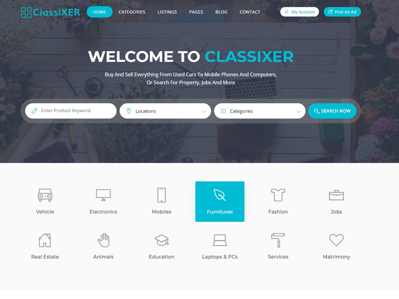 ClasiiXER - free classified website templates