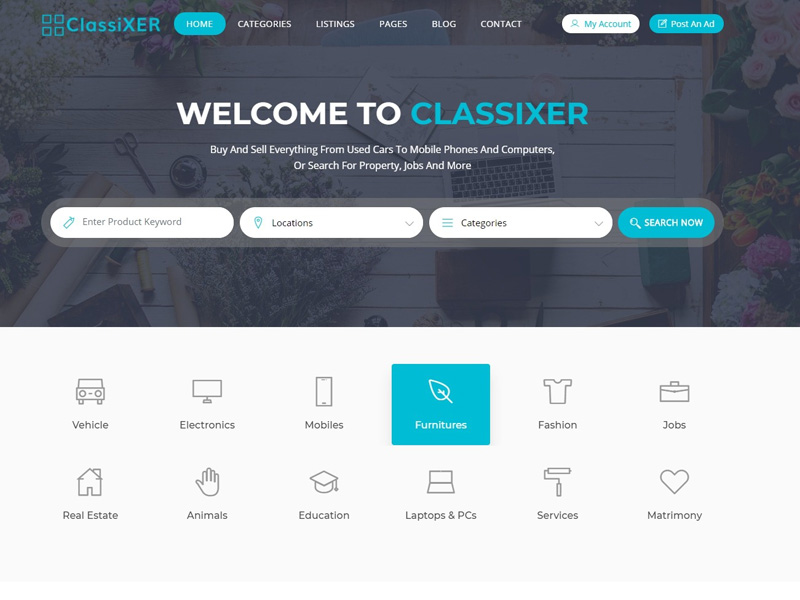 15+ Best Classified Ads Website Templates [ Free ] | UIdeck