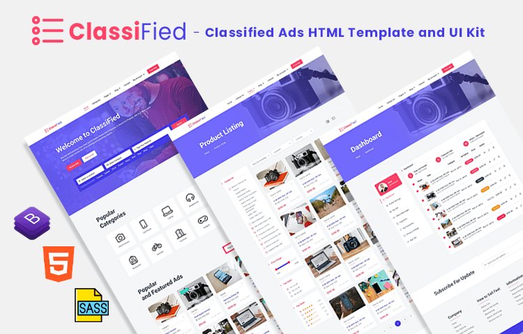 ClassiFied - Free Classified Ads Website Template