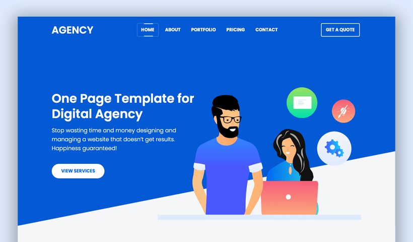 Agency - Startup Landing Page