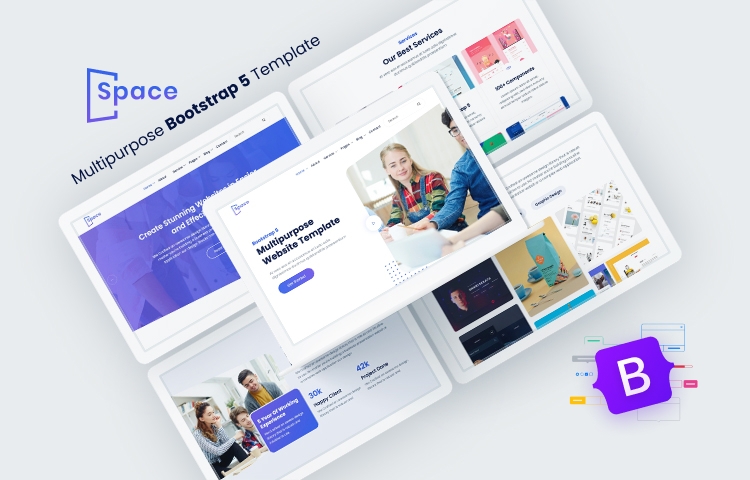 Space - Bootstrap Stratup Landing Page Template