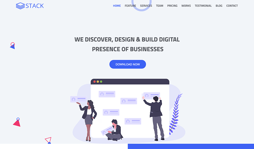 Stack - Free Bootstrap Landing Page
