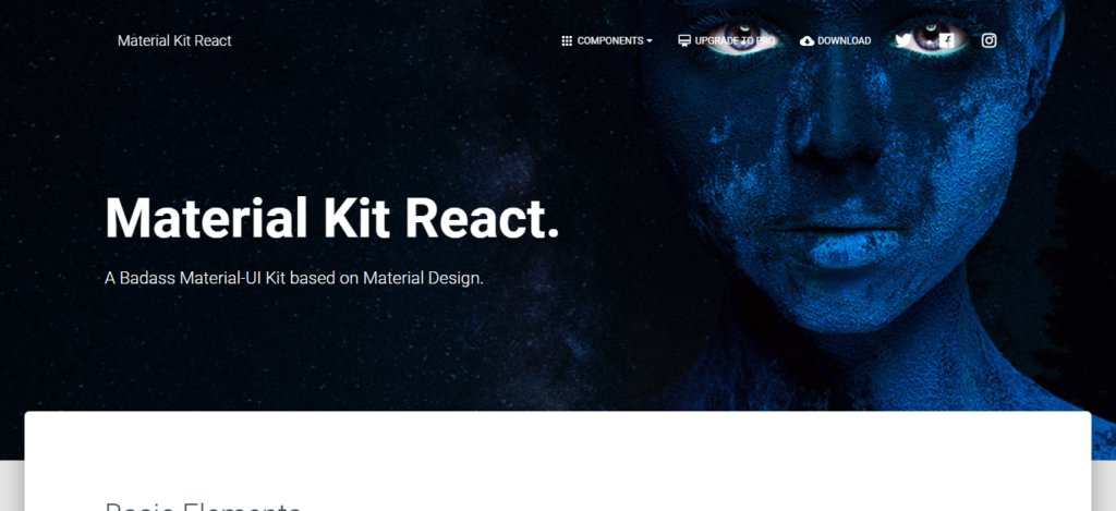 Material UI Kit - Free React Templates