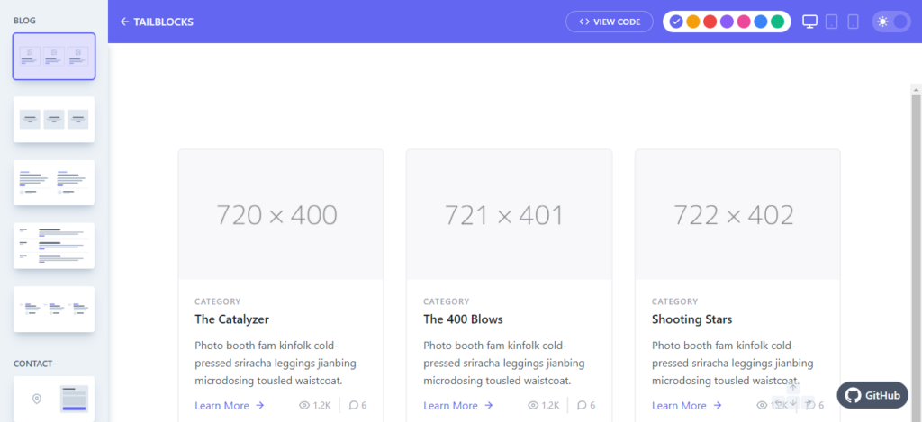 TailBlock - Tailwind CSS Component Library