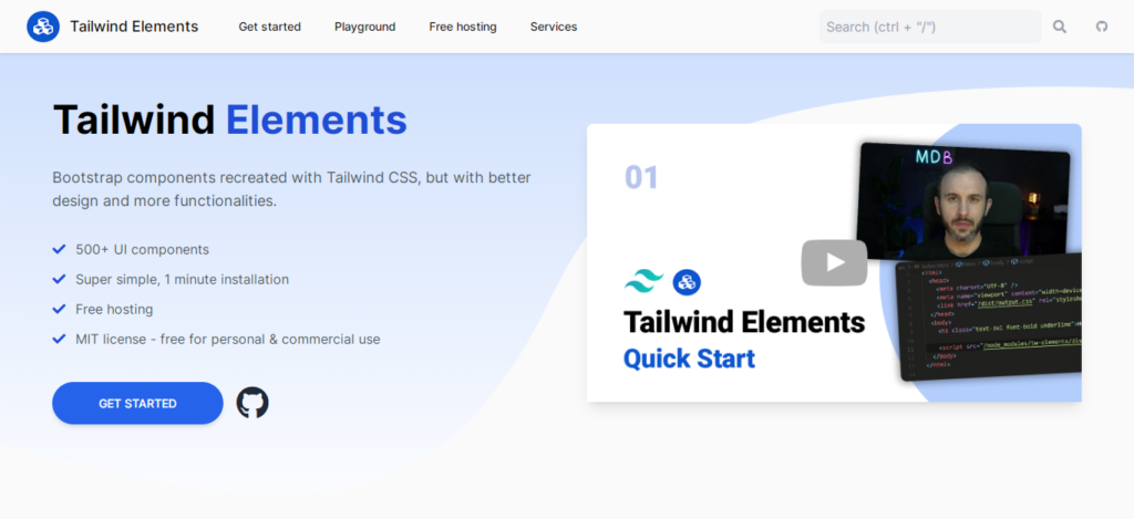 Tailwind elements