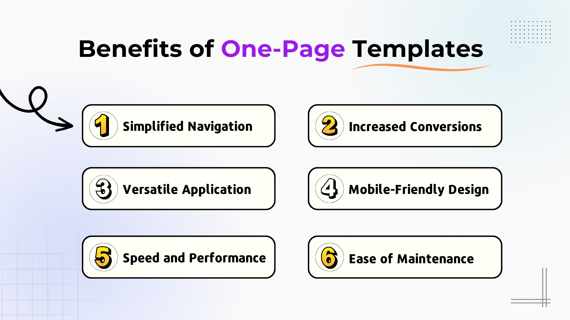 Benefits of One-Page Templates