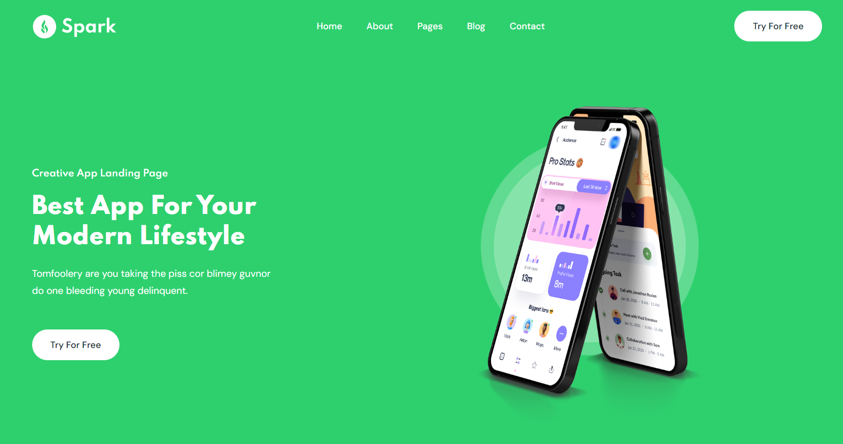 21+ Free HTML App Landing Page Templates | UIdeck