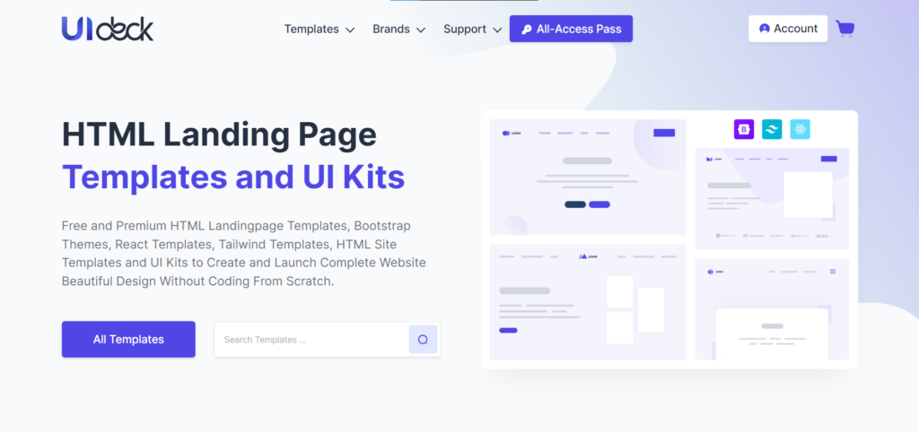 UiDeck - Download Free HTML Templates