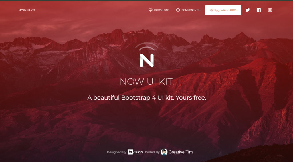 Now UI Kit - Bootstrap 4 UI Kit