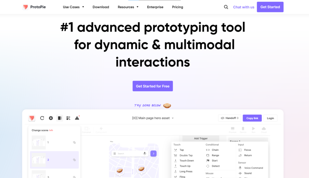 Protopie - Advanced prototyping tool