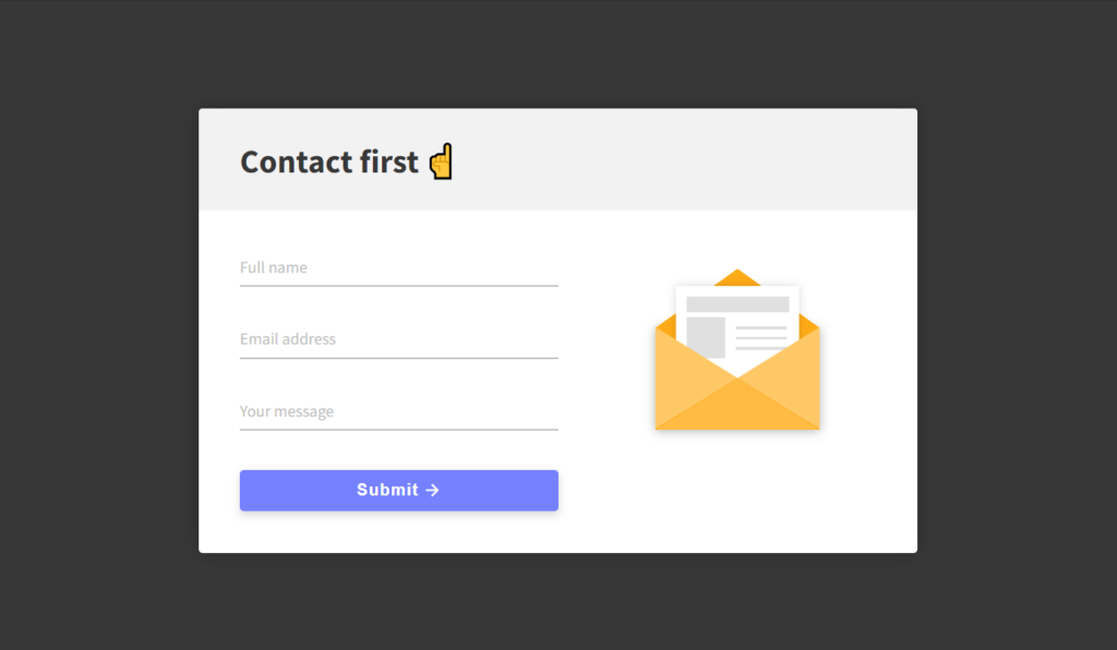 Animated Contact Form Template