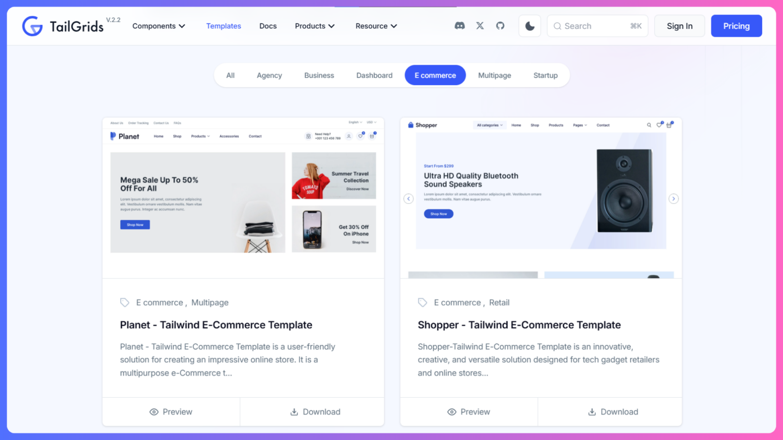 10+ Best Tailwind E-commerce Templates for 2025 | UIdeck