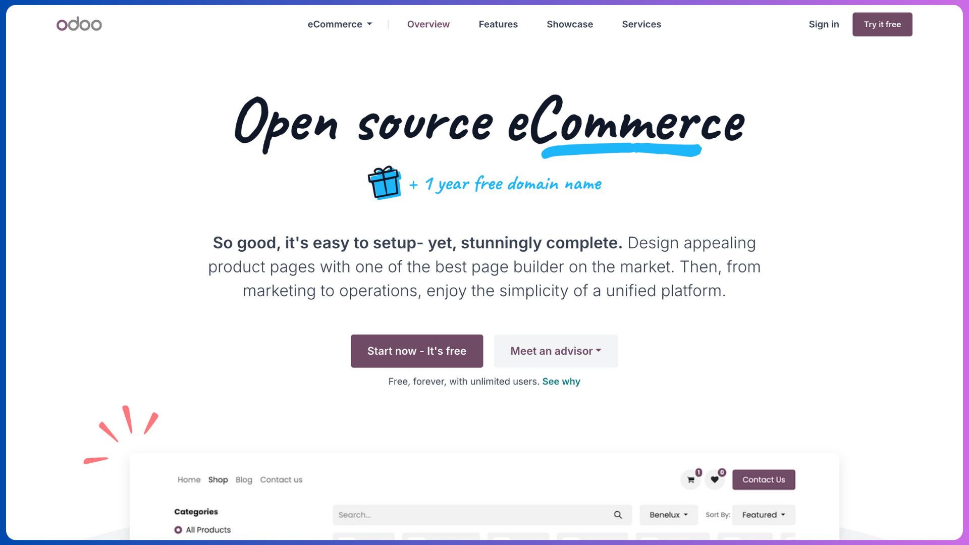 Odoo - Open Source eCommerce