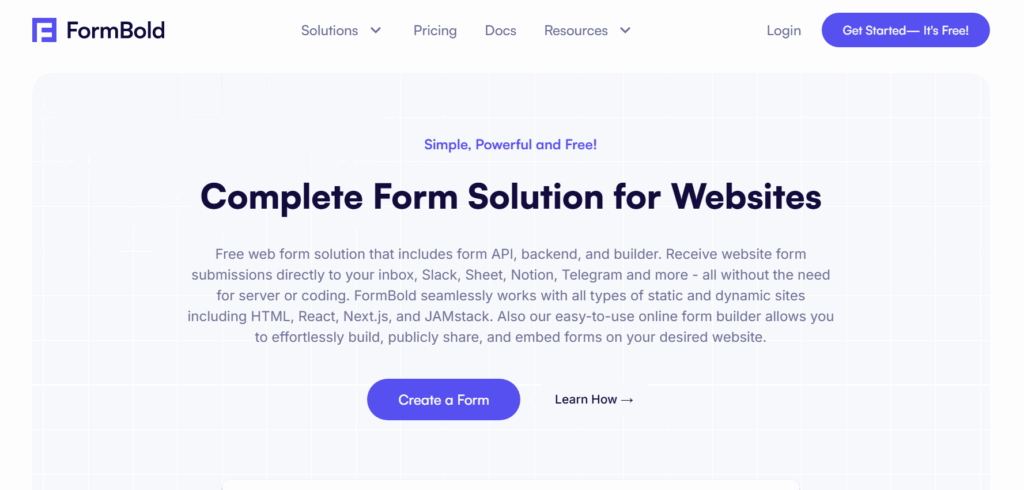 Formbold Jotform alternatives