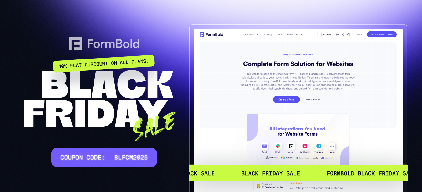 FormBold - Form Backend API