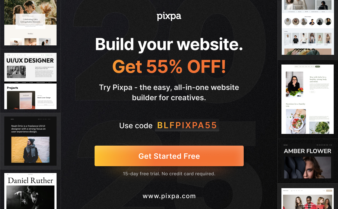 Pixpa Black Friday Deals