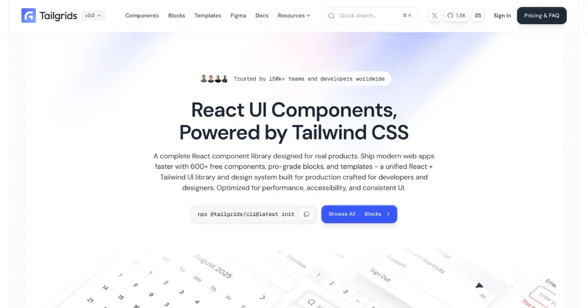 Tailgrids- React UI Components Library